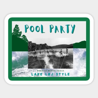 Lake LBJ Ski Vintage Sticker